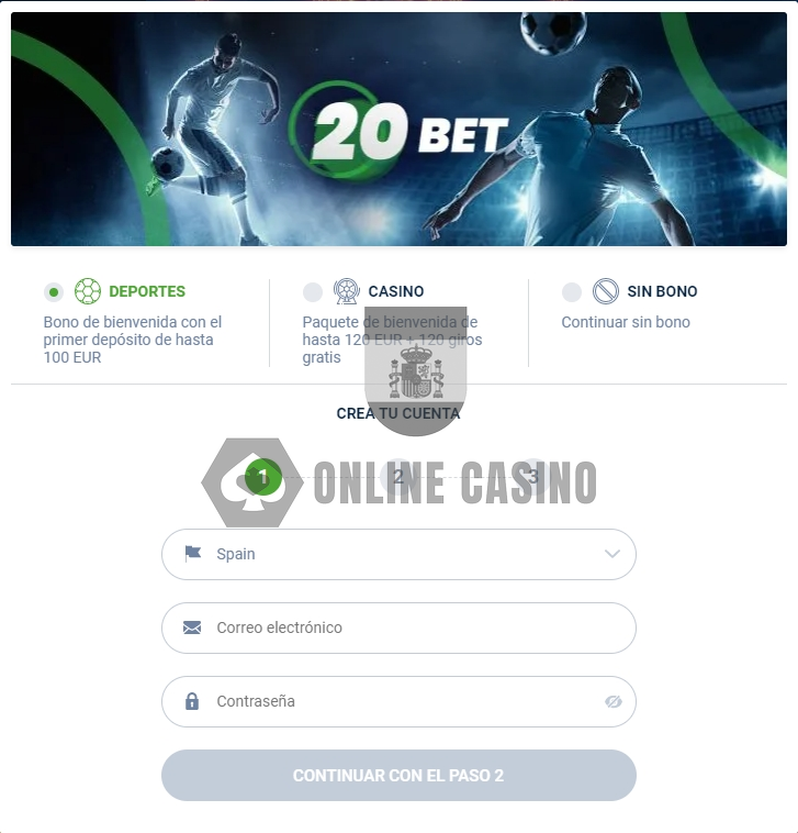 20bet es legal en españa