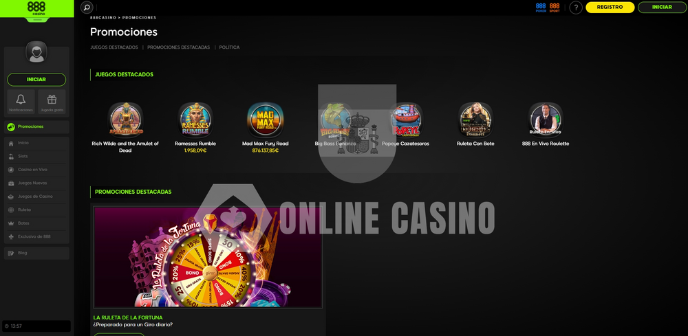888 Casino promoción 888 Casino promoción