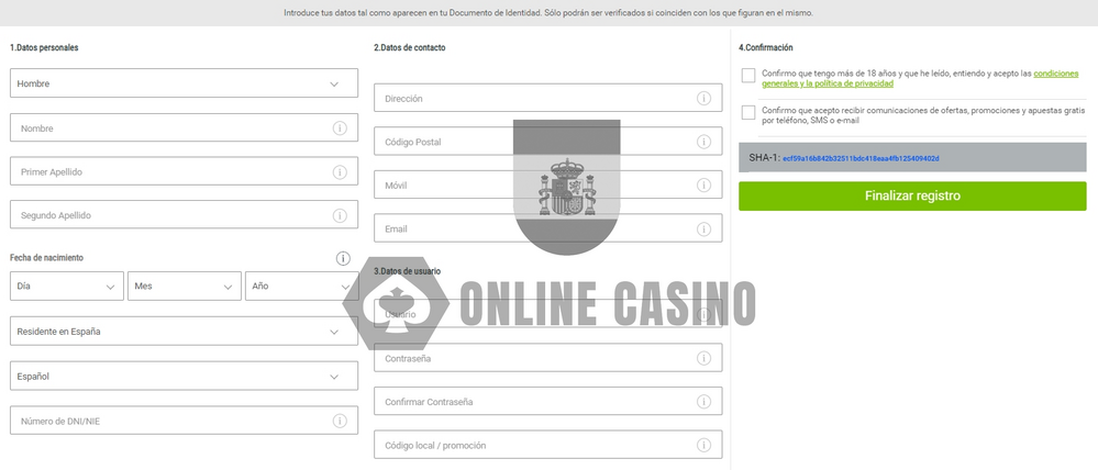 Codere Casino registro Codere Casino registro