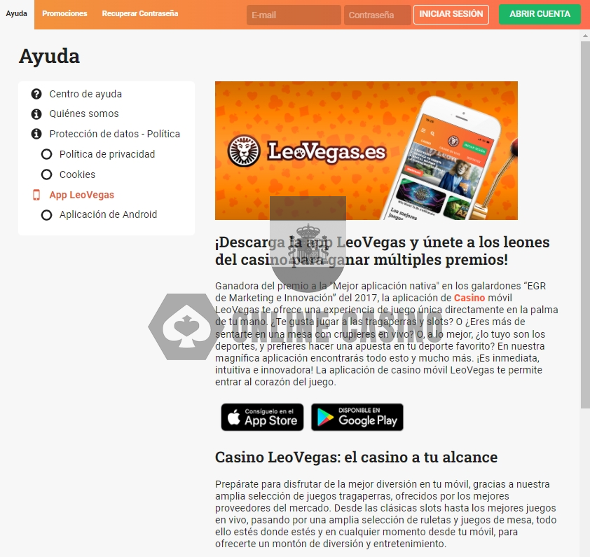 LeoVegas Casino descargar aplicación LeoVegas Casino descargar aplicación
