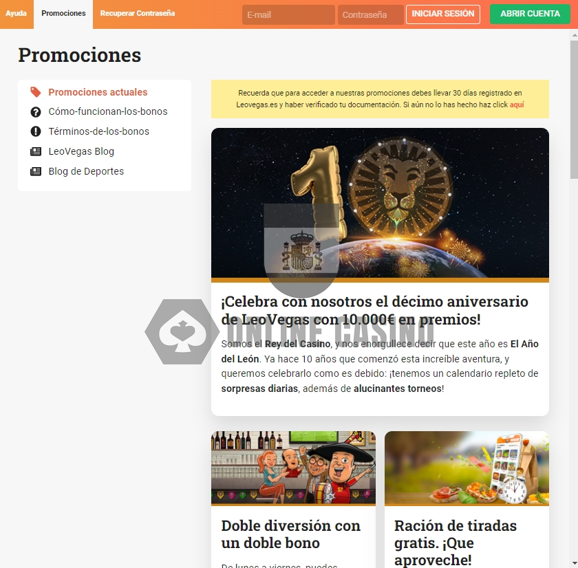 LeoVegas Casino bonificaciones LeoVegas Casino bonificaciones